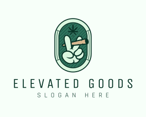 Marijuana Smoking Weed logo design