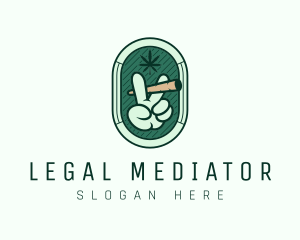 Marijuana Smoking Weed logo design