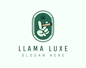 Marijuana Smoking Weed logo design