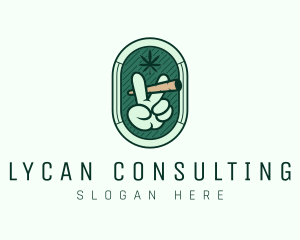 Marijuana Smoking Weed logo design