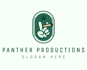 Marijuana Smoking Weed logo design