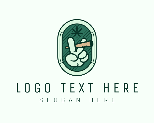 Cannabis Farm logo example 2