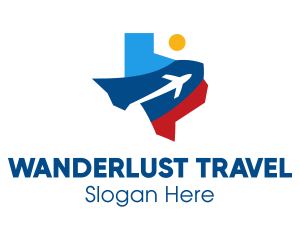 Texas Air Travel logo design