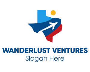 Texas Air Travel logo design