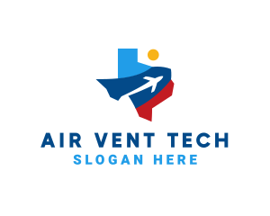 Texas Air Travel logo design