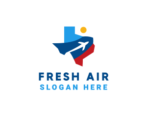 Texas Air Travel logo design