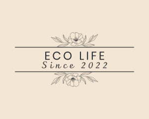 Eco Floral Perfume  logo design