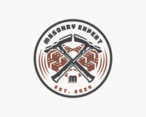 Masonry Hammer Demolition logo design