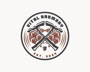 Masonry Hammer Demolition logo design