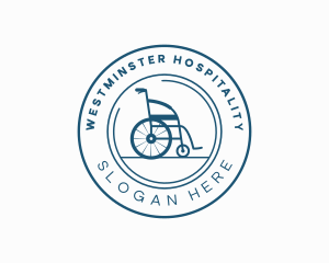 Disability Wheelchair Hospital logo design