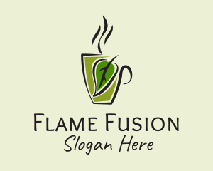 Organic Hot Coffee logo design