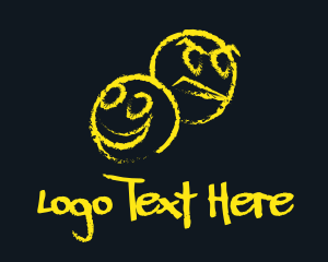 Emotion - Happy Angry Emojis logo design