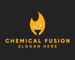 Flame Chemistry Funnel  logo design