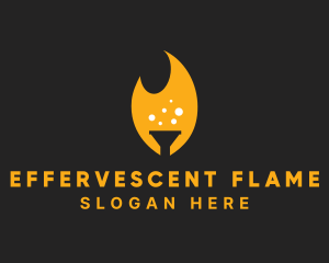 Flame Chemistry Funnel  logo design