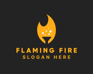 Flame Chemistry Funnel  logo design