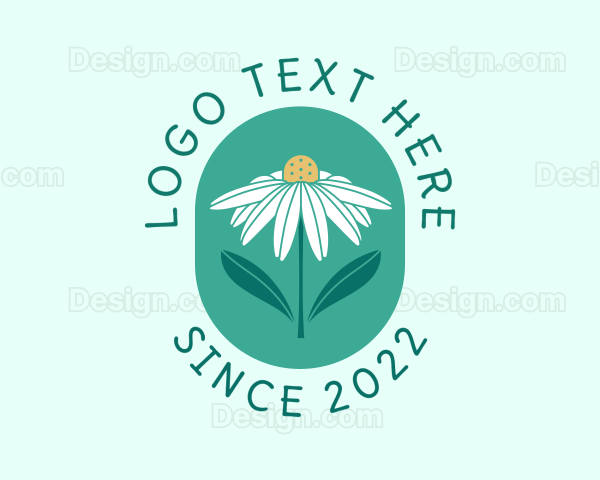 Daisy Flower Badge Logo