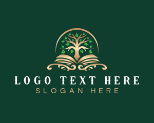 Elegant Book Tree logo