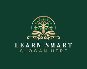 Elegant Book Tree logo