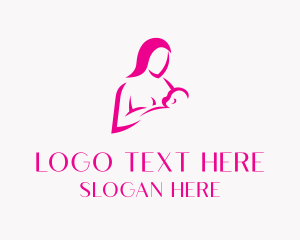 Childcare Breastfeed Mother Logo