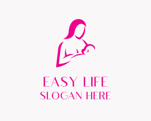 Childcare Breastfeed Mother logo design