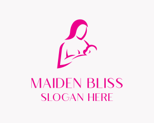 Childcare Breastfeed Mother logo design