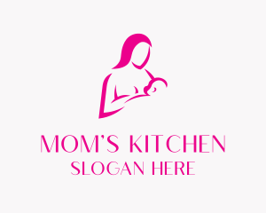 Childcare Breastfeed Mother logo design