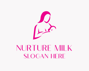 Childcare Breastfeed Mother logo design