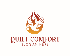 Dove Peace Flame logo