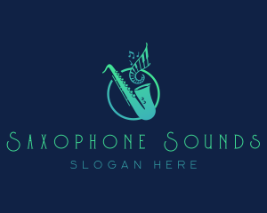 Saxophone Musical Instrument logo