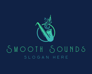 Saxophone Musical Instrument logo
