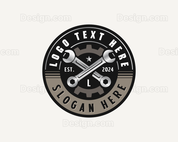 Gear Wrench Mechanic Logo