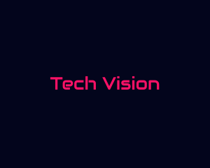 Futuristic  Hot Pink  logo design