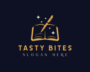 Book Pen Writing Logo