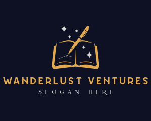 Book Pen Writing Logo