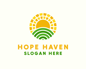 Harvest Field Sun Logo