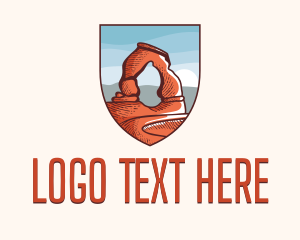 Delicate Arch Landmark Logo