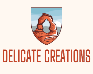 Delicate Arch Landmark logo design