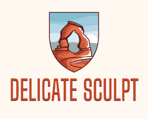 Delicate Arch Landmark logo design