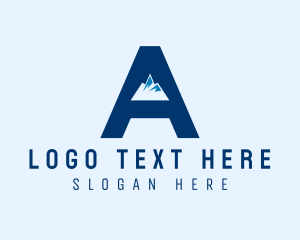 Mountain Peak Letter A  logo