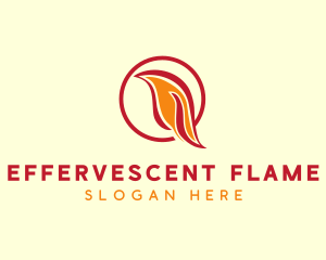 Red Flame Dove logo design