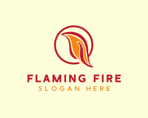 Red Flame Dove logo design