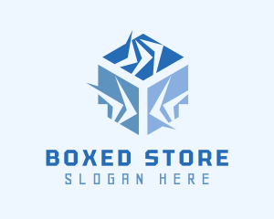 Cube Arrows Delivery logo design