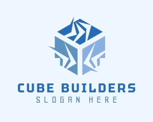 Cube Arrows Delivery logo design