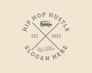 Hipster Car Travel logo design