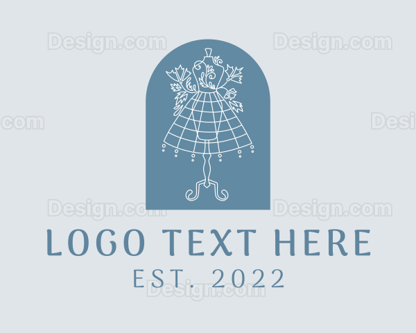 Fashion Petticoat Mannequin Sewing Logo