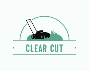 Gardening Lawn Mower logo design