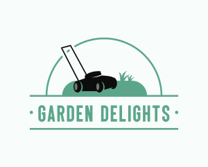 Gardening Lawn Mower logo design