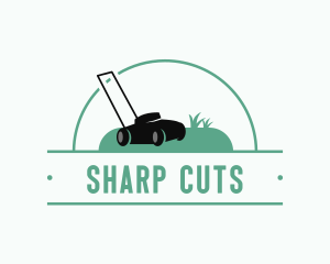 Gardening Lawn Mower logo design