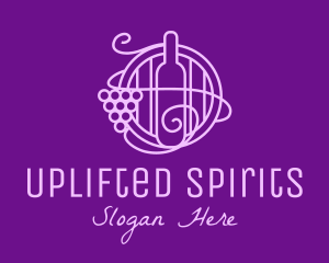 Wine Orchard Barrel logo design