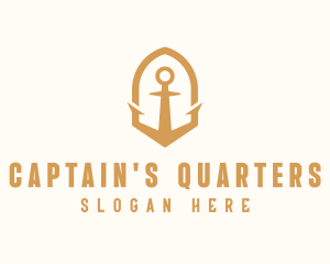 Golden Anchor Seaman logo design